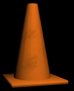 traffic cone front